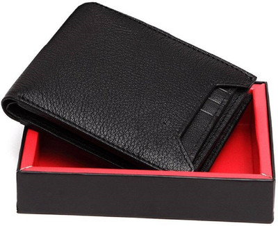 

SHAR Men Tan Artificial Leather Wallet(5 Card Slots), Black