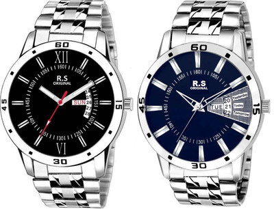 

R S Original RSO-3162 DAY AND DATE BLUE WATCH FOR MEN Watch - For Men