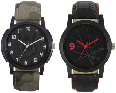 

Newman AJ Stylish Attractive Army look & Iron man Dial Analog Watch(Combo of 2) - For Men & Boys Watch - For Boys