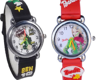 PureDeals 21030 Barbie and Ben10 Watch - For Boys & Girls