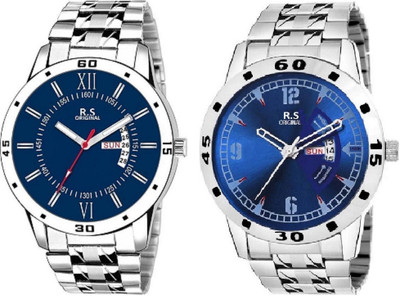 

R S Original RSO-3182 DAY AND DATE BLUE WATCH FOR MEN Watch - For Men