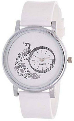 

KDS White Formal Latest Design Peacock Look Women Watch Watch - For Men & Women