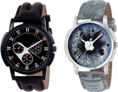 

Rage Enterprise New Stylish Leather Belt Designer Dial Men & Women Watch - For Boys