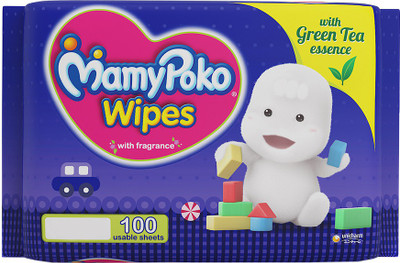 

MamyPoko Wipes with Green Tea Essence(100 Pieces)