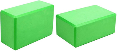 

Shrih Set Of 2 Yoga Block Fitness And Balance Workout Yoga Blocks(Green Pack of 2)