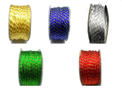 

GOELX Designer Fancy Dori Thread Rolls Bundle for Jewellery Making/Craftsworks/Diy Projects/Apparel Designing Pack5-2