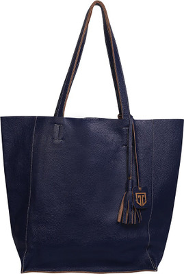 

Tan Luzo TOTE BAG LADIES HANDBAGS OFFICE BAGS FOR WOMEN Shoulder Bag(Dark Blue, 35 inch)