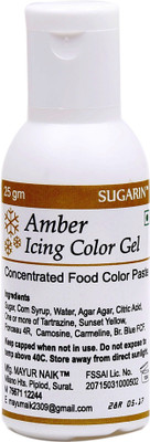 

SUGARIN Amber Icing Color Gel Icing(25 g, NA)