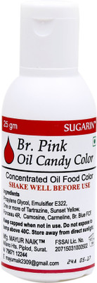

SUGARIN Br.Pink Oil Candy Color Icing(25 g, NA)