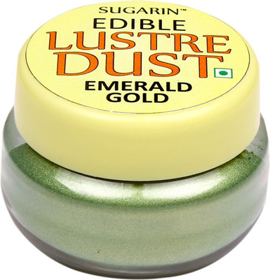

SUGARIN Edible Lustre Dust Emerald Gold Icing(4.25 g, NA)