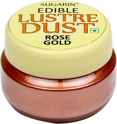 

SUGARIN Edible Lustre Dust Rose Gold Icing(4.25 g, NA)