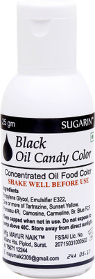 

SUGARIN Black Oil Candy Color Icing(25 g, NA)