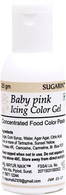 

SUGARIN Baby Pink Icing Color Gel Icing(25 g, NA)