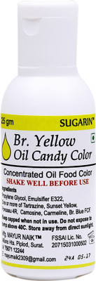 

SUGARIN Br. Yellow Oil Candy Color Icing(25 g, NA)
