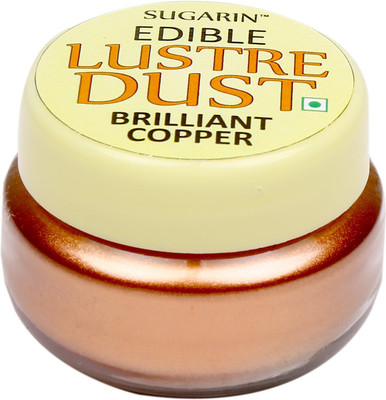 

SUGARIN Edible Lustre Dust Brilliant Copper Icing(4.25 g, NA)
