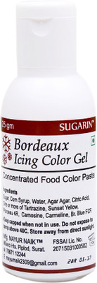 

SUGARIN Bordeaux Icing Color Gel Icing(25 g, NA)