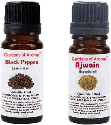 

Gardens Of Aroma Black Pepper And Ajwain(20 ml)