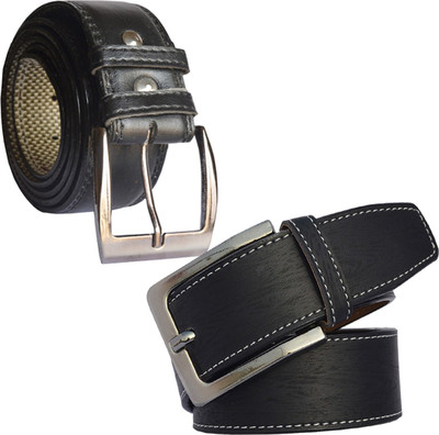 

Sun Shopping Men Formal Black Synthetic Belt