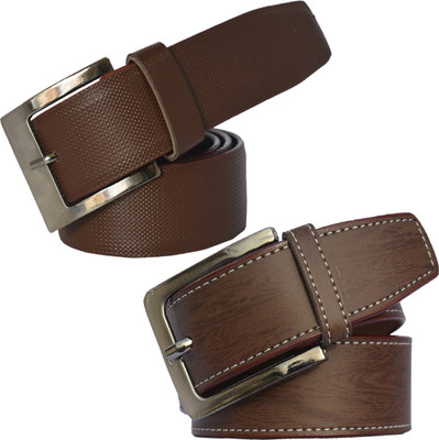 

Sun Shopping Men Formal Brown Synthetic Belt