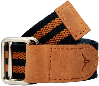 

Hidekraft Men Casual Blue, Brown Canvas Belt