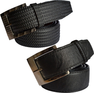 

Sun Shopping Men Formal Black Synthetic Belt