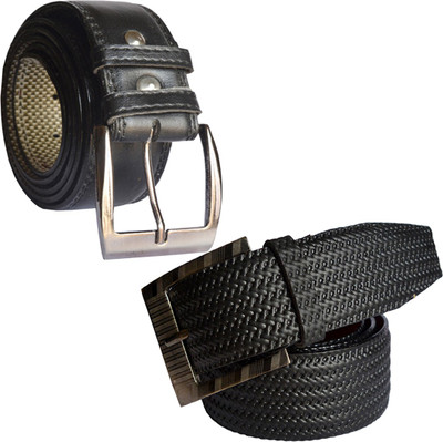 

Sun Shopping Men Formal Black Synthetic Belt
