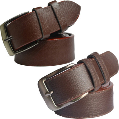 

Sun Shopping Men Formal Brown Synthetic Belt