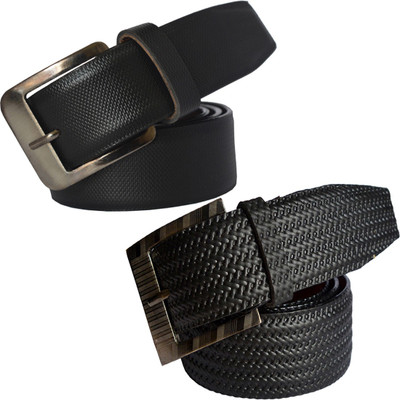 

Sun Shopping Men Formal Black Synthetic Belt
