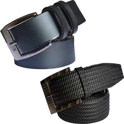 

Sun Shopping Men Formal Black Synthetic Belt