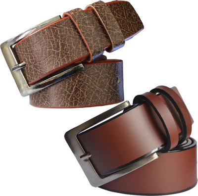 

Sun Shopping Men Formal Brown Synthetic Belt