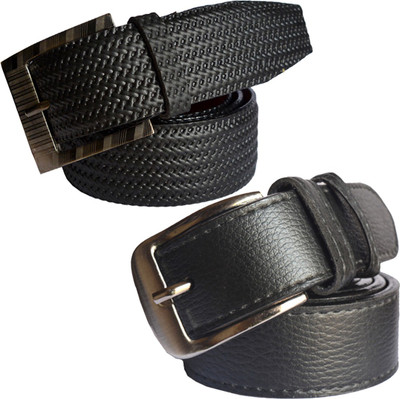 

Sun Shopping Men Formal Black Synthetic Belt