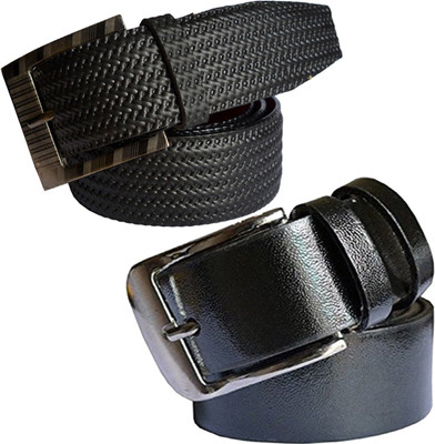 

Sun Shopping Men Formal Black Synthetic Belt