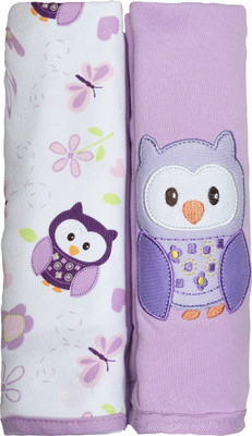 

Kiwi Embroidered  Swadding Baby Blanket(Cotton, Purple