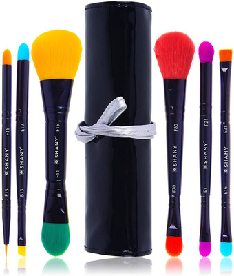 

SHANY Cosmetics Double Sided Travel Brush Set with Pouch(Pack of 6)