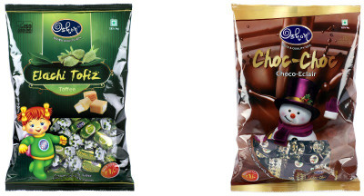 

Oshon Elaichi Tofiz & Choc-Choc Pouch Combo (Pack of 2) Milk Cream Candy(Pack of 2)