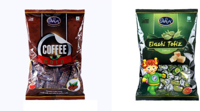 

Oshon Coffee Gold & Elaichi Tofiz Pouch Combo (Pack of 2) Milk Cream Candy(Pack of 2)
