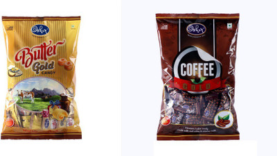 

Oshon Butter Gold & Coffee Gold Pouch Combo (Pack of 2) Milk Cream Candy(Pack of 2)