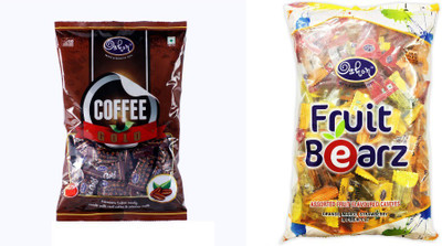

Oshon Coffee Gold & Fruit Bearz Pouch Combo (Pack of 2) Milk Cream Candy(Pack of 2)