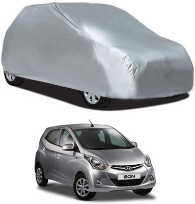Deltakart Car Cover For Hyundai Eon (Without Mirror Pockets)(Silver)