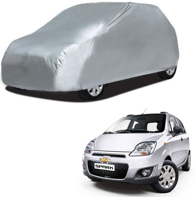 Mobik Car Cover For Chevrolet Spark (Without Mirror Pockets)(Silver)