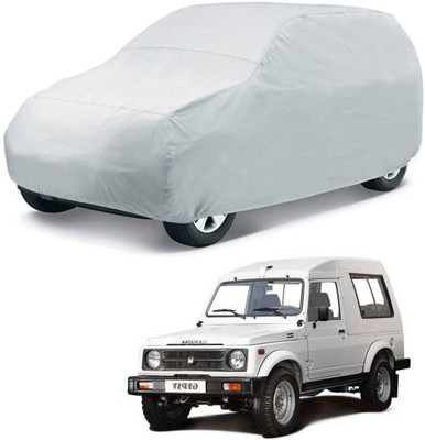 Mobik Car Cover For Maruti Suzuki Gypsy (Without Mirror Pockets)(Silver)