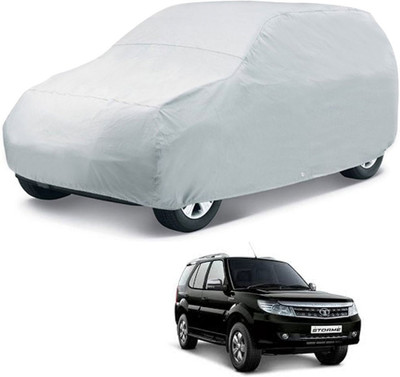 Mobik Car Cover For Tata Safari Storme (Without Mirror Pockets)(Silver)