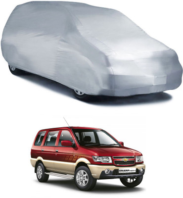 Deltakart Car Cover For Chevrolet Tavera (Without Mirror Pockets)(Silver)