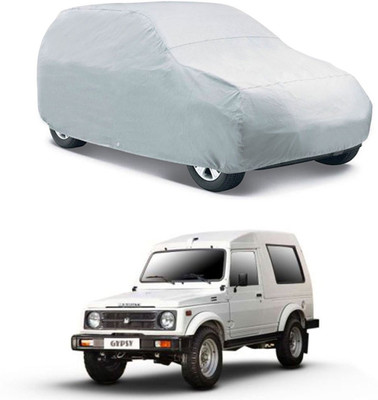 Deltakart Car Cover For Maruti Suzuki Gypsy (Without Mirror Pockets)(Silver)