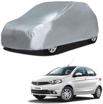 Deltakart Car Cover For Tata Tiago (Without Mirror Pockets)(Silver)