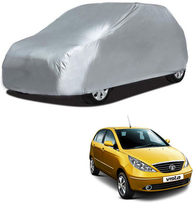 Deltakart Car Cover For Tata Indica Vista (Without Mirror Pockets)(Silver)