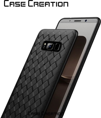 CASE CREATION Back Cover for Samsung S8 2018(Black, Grip Case, Silicon, Pack of: 1)