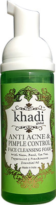 

Khadi Global Anti Acne & Pimple Control Face Cleansing Foam With Neem, Basil, Tea Tree, Peppermint & Frankincense Essential Oil 50 ml(50 ml)