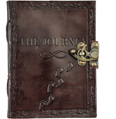 Pranjals House leather journal A5 Diary unruling 100 Pages(Brown)