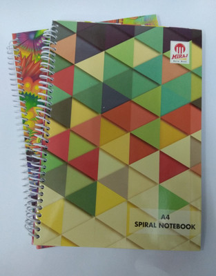 

MIRAJ A4 Notebook(ECO FRINDLY, Multicolor, Pack of 5)